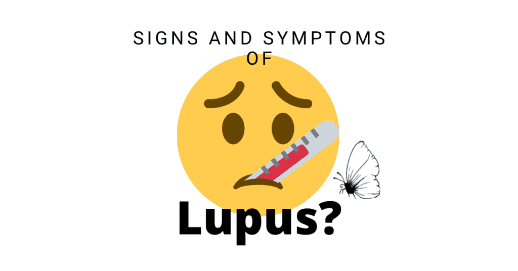 Sick emoji with a butterfly by its side
