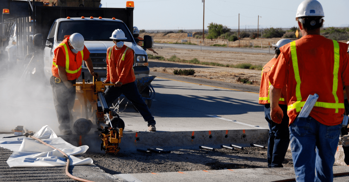 Road workers exposure to dust